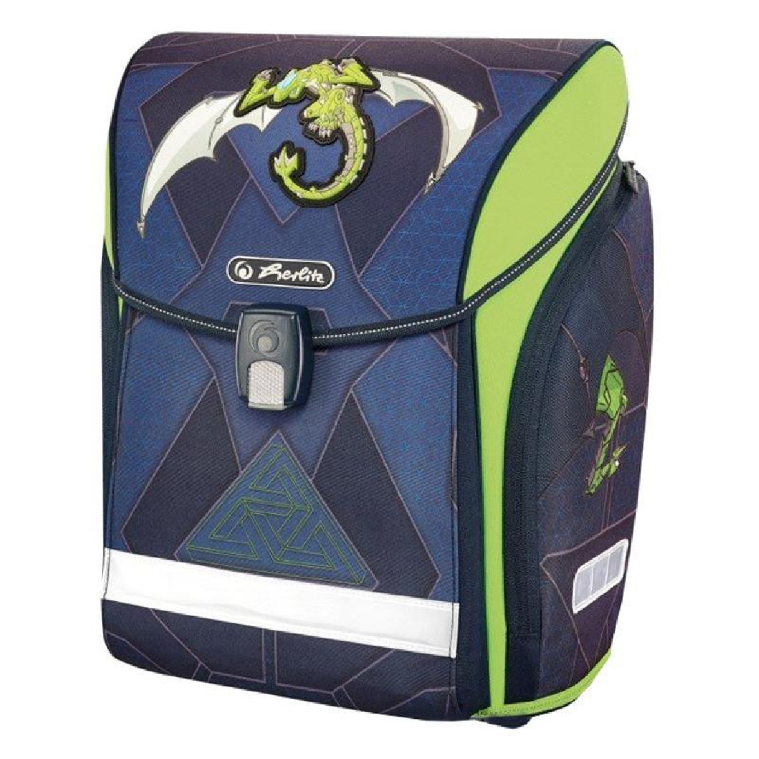 Σχολική τσάντα 50013807 Midi Green Dragon Herlitz