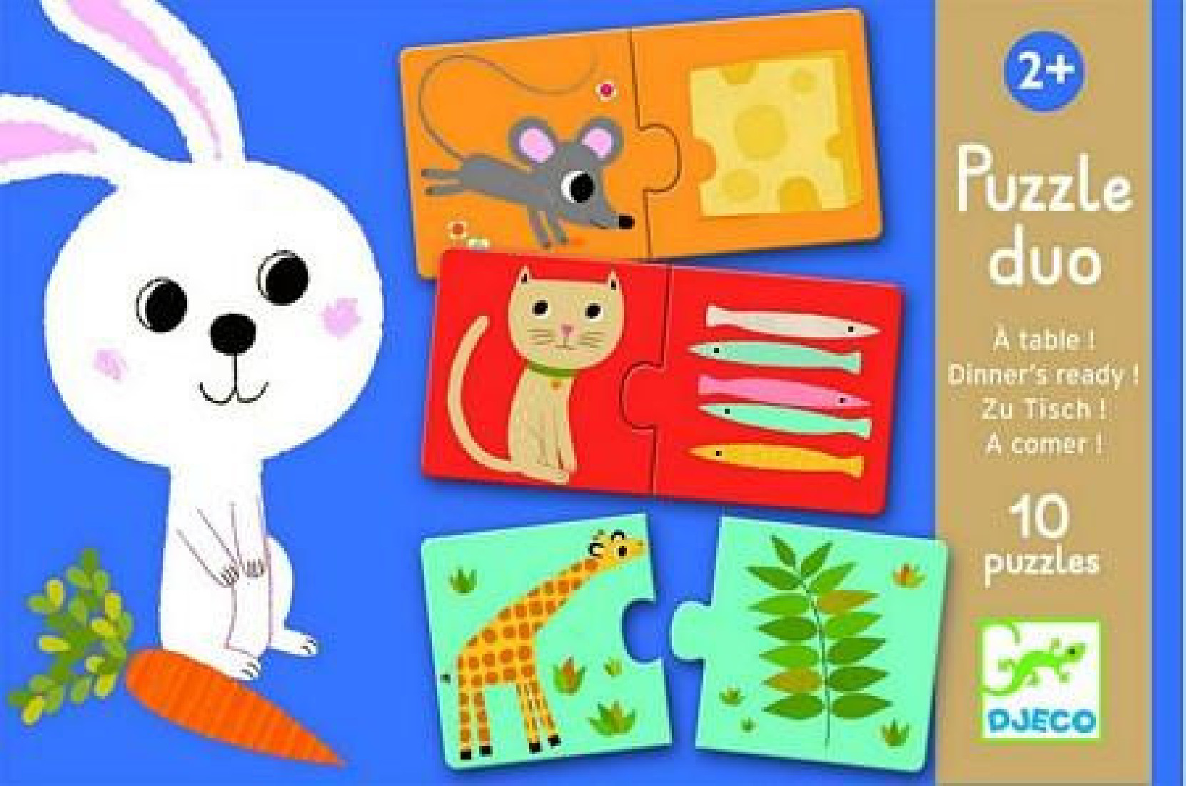 Puzzle Duo Ταιριάζω  Την  Τροφή  08166 Djeco