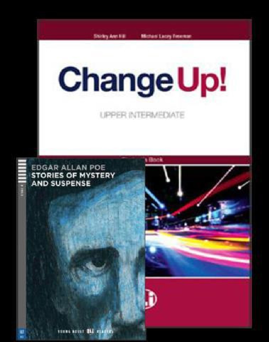 CHANGE UP UPPER-INTERMEDIATE - SB & WB (ONE VOLUME) + 2 AUDIO CDS+READER (STORIES OF MYSTERY AND SUS