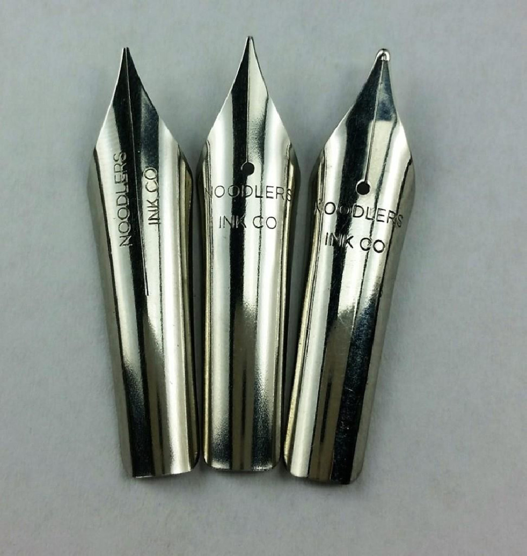 Noodlers Art Nib Pack 1-untipped flex, 1 untipped non-flex, 1 broad non-flex, 18098