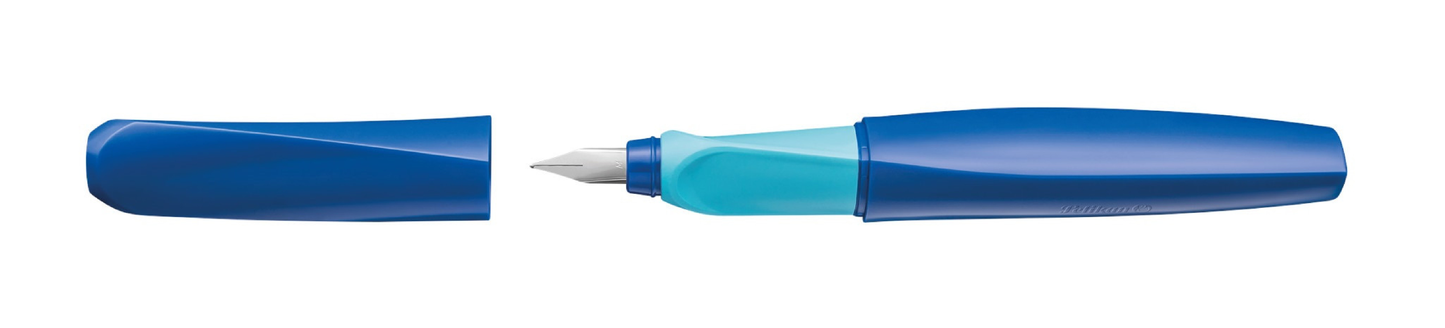 Pelikan Fountain pen Twist P457 M Deep Blue dynamic open