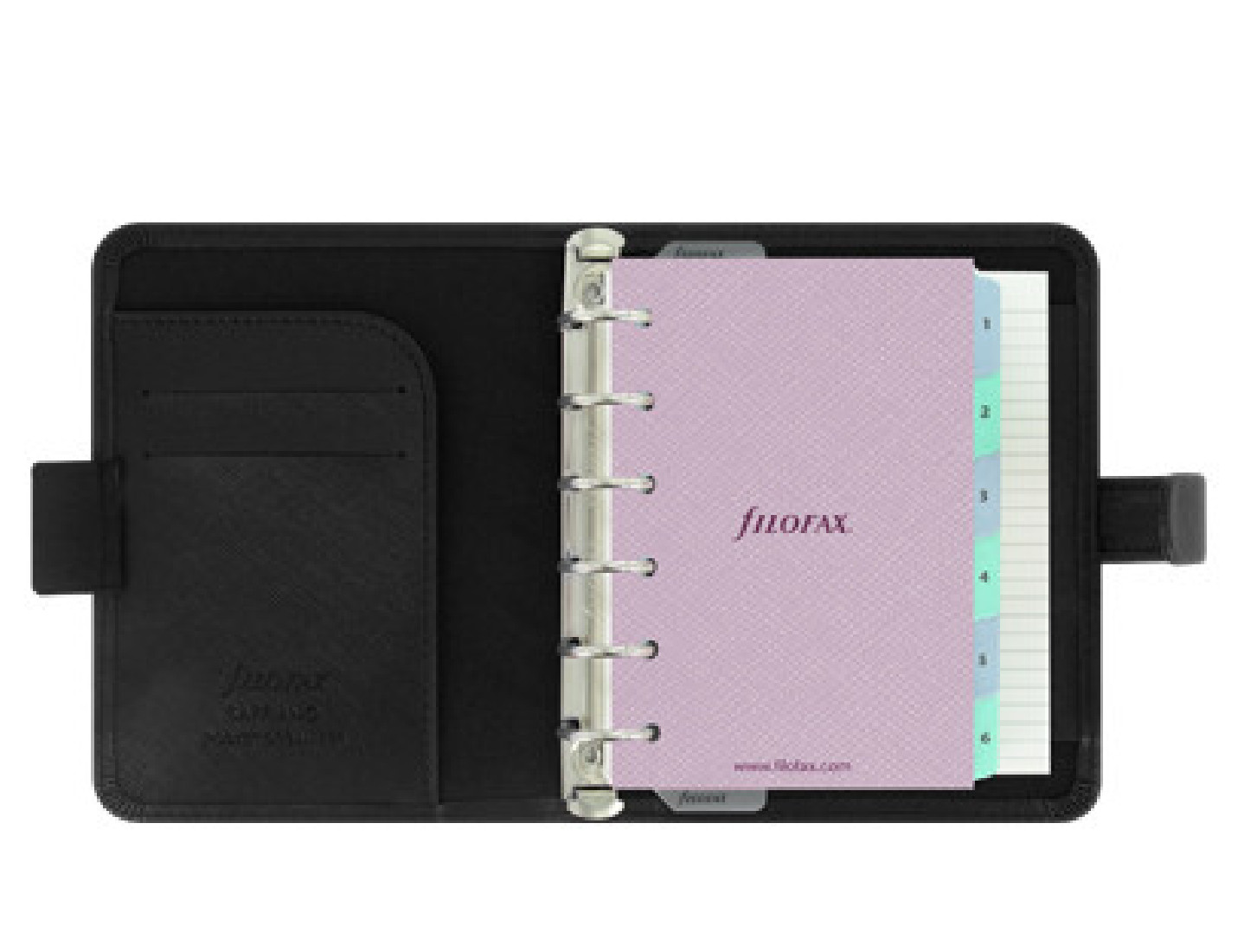 Filofax Organiser Pocket Saffiano Black 022468