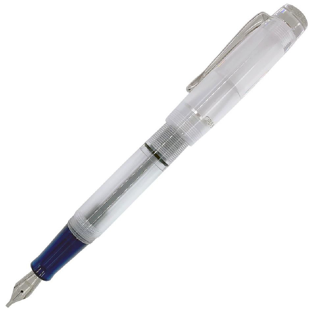Opus 88 Halo Clear (blue grip) Fountain pen