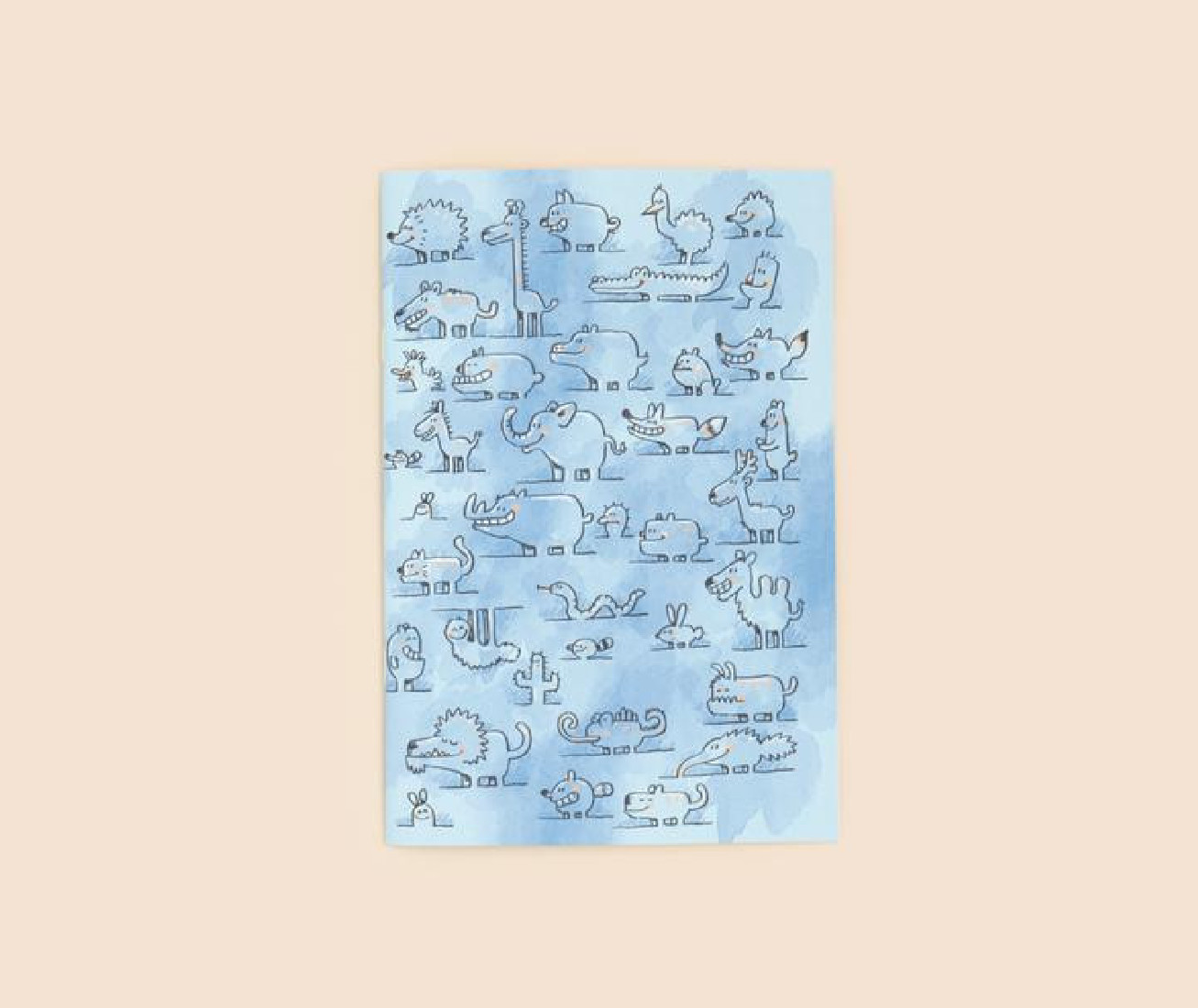 Paper Republic notebook dotted XL (animals byAndreas Back)