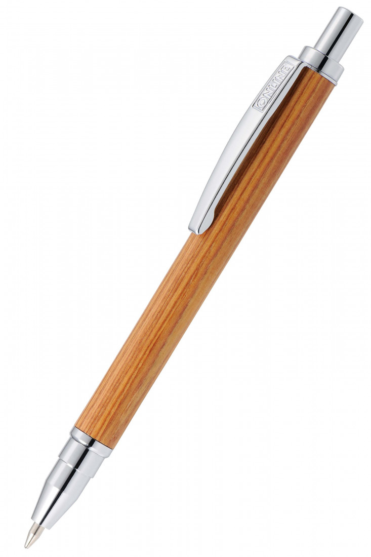 ONLINE Retractable Ballpen Mini Bamboo Wood Pen