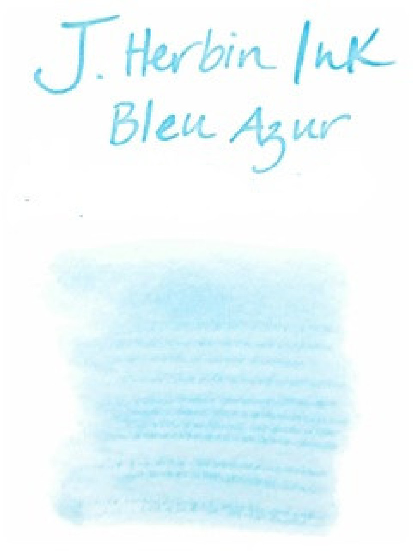 FOUNTAIN PEN INK 13012 BLEU AZUR(AZURE BLEU) J.HERBIN