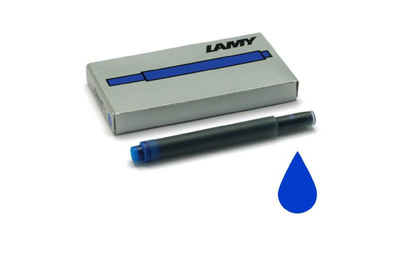 LAMY T10 giant ink cartridges 5 pieces washable blue