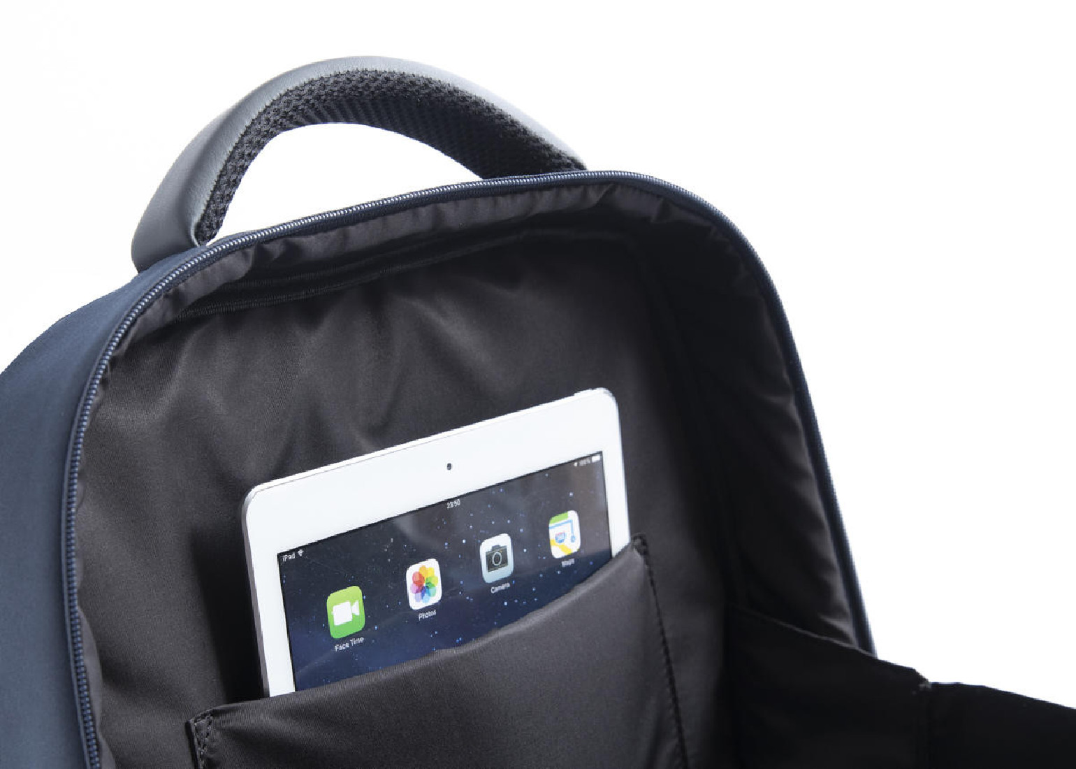 NAVA Organized Slim backpack 2 compartments with RFID secret pocket - Aero Night Blue
