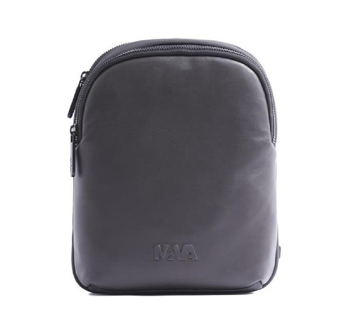 NAVA Slim Shoulder Bag 2 Compartments - Motion Leather Dark Chocolate