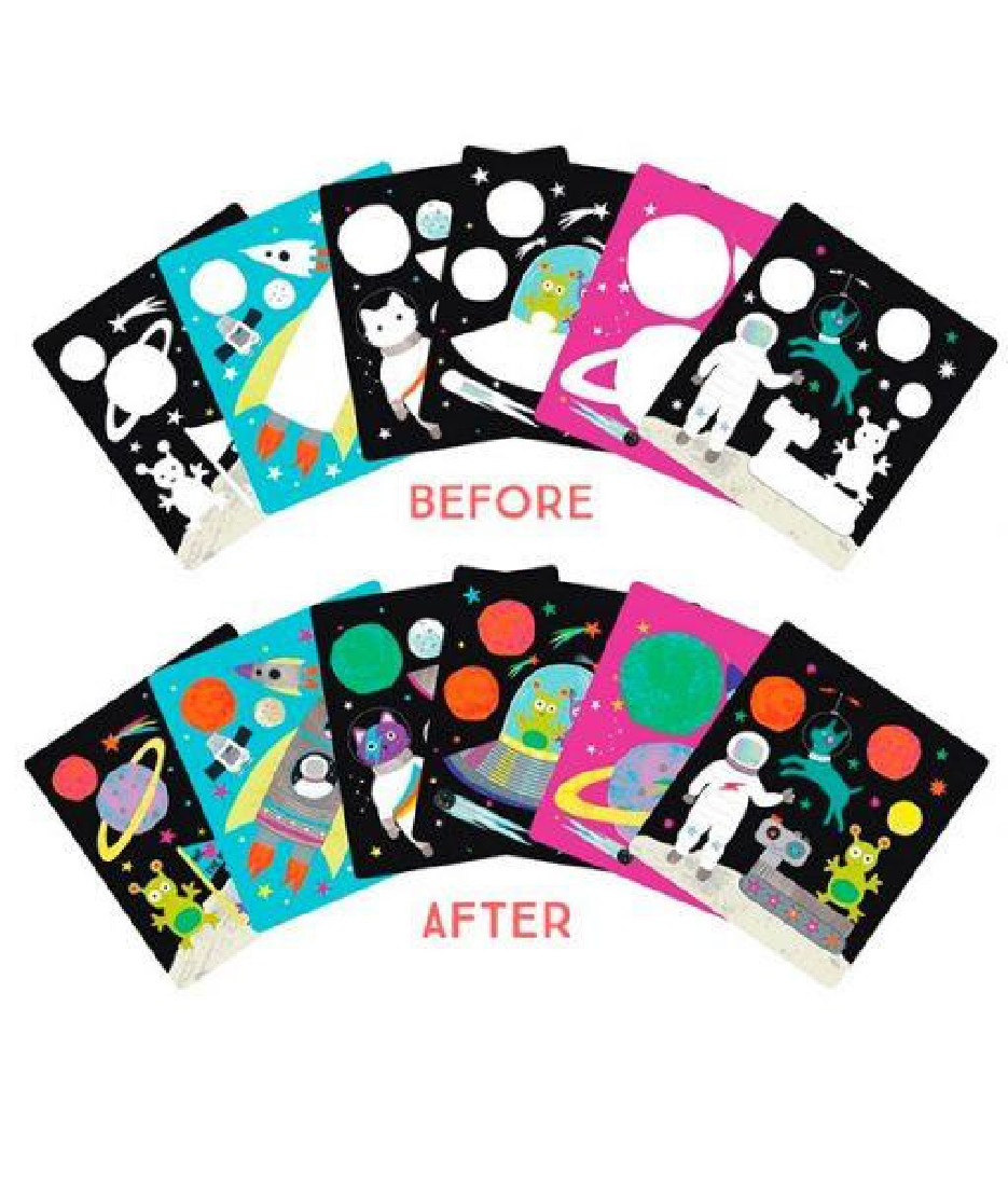 Μαγικό καβαλέτο & στυλό νερού Διάστημα 43P6392 FLOSS & ROCK