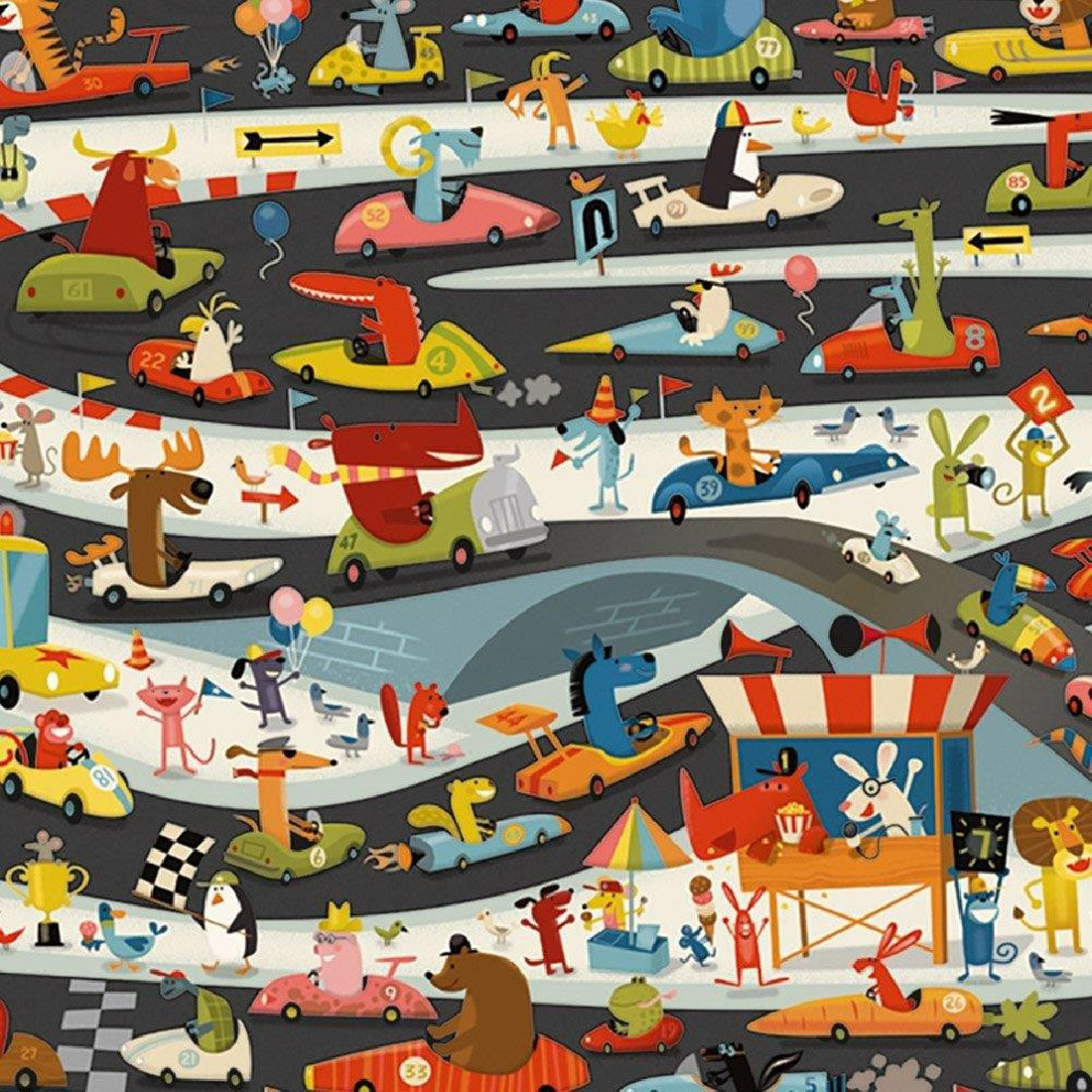 Puzzle Παρατήρησης 54τμχ. Ράλι αυτοκινήτου 07564 Djeco