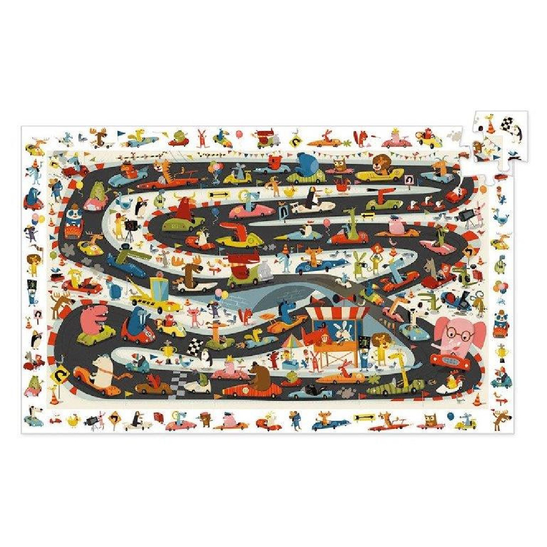 Puzzle Παρατήρησης 54τμχ. Ράλι αυτοκινήτου 07564 Djeco