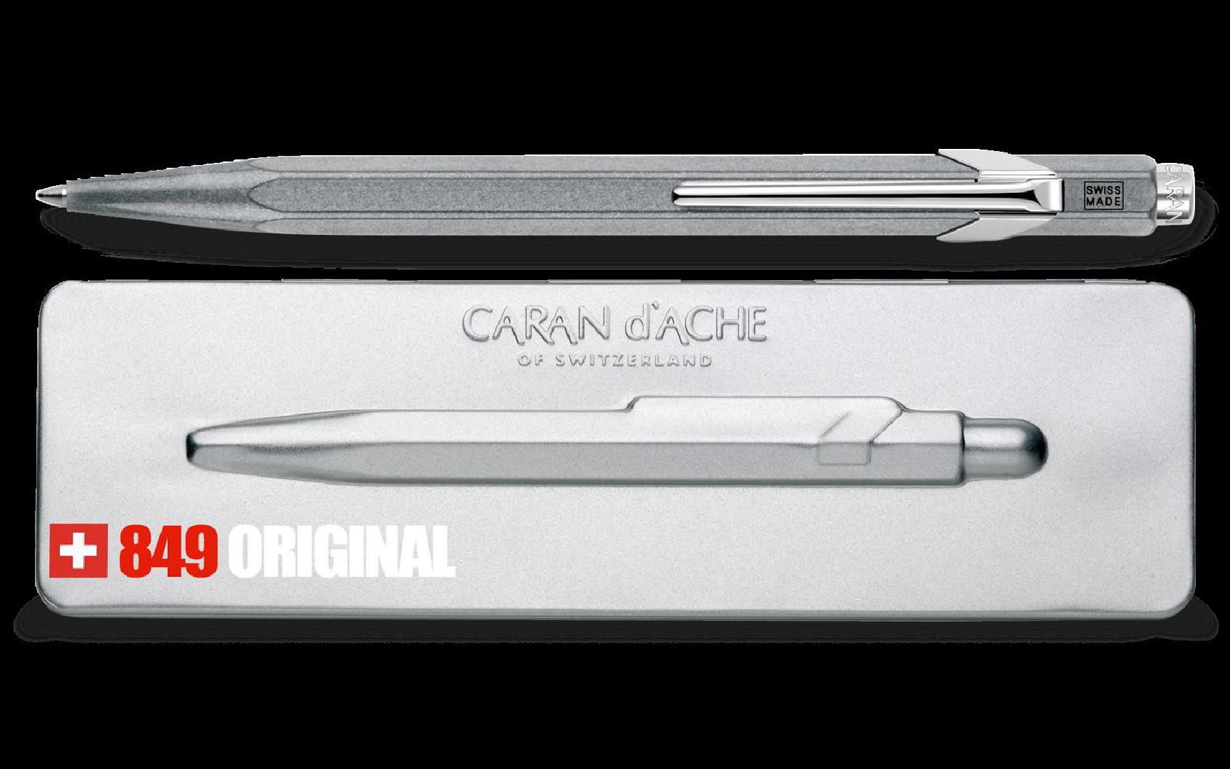 CARAN DACHE 849  original  ballpoint pen, with holder
