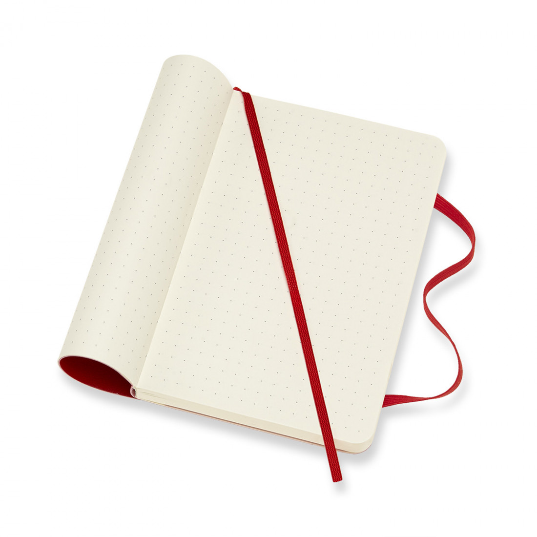Notebook Pocket 9x14 Dotted Scarlet Red Soft Cover Moleskine