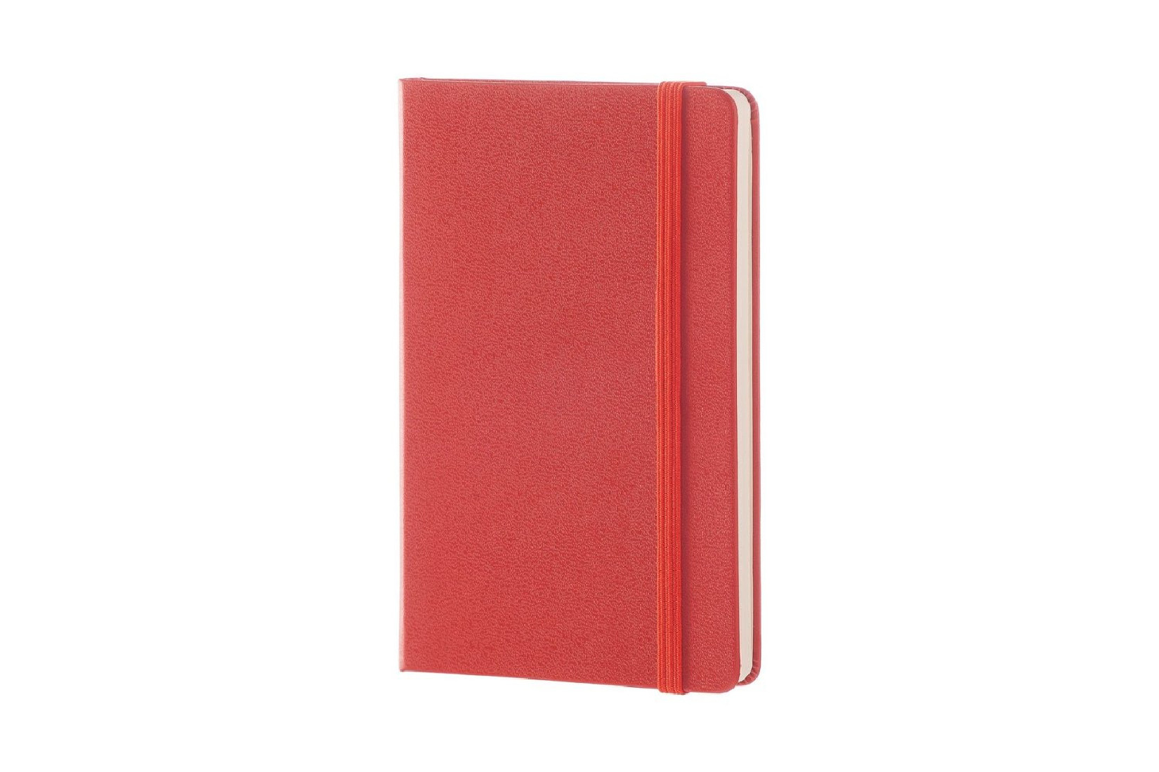 Notebook Pocket 9x14 Squared Coral Orange Hard Cover Moleskine