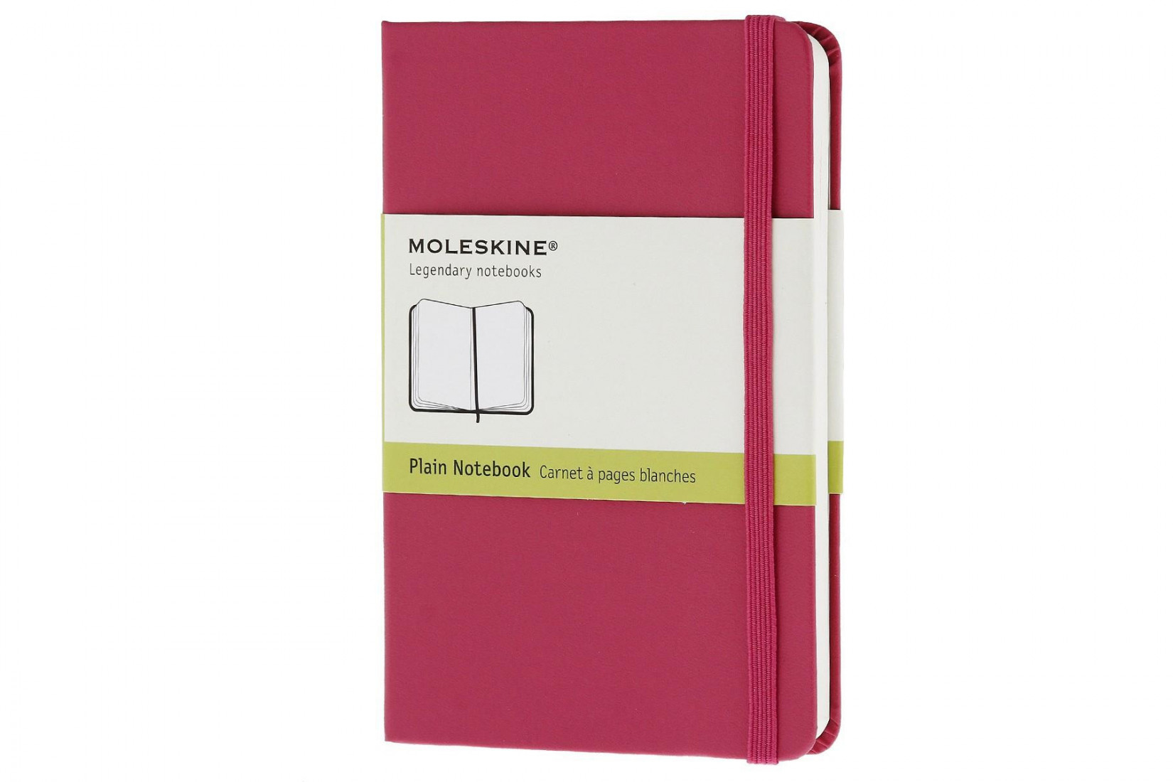 Notebook Pocket 9x14 Plain Magenta Hard Cover Moleskine