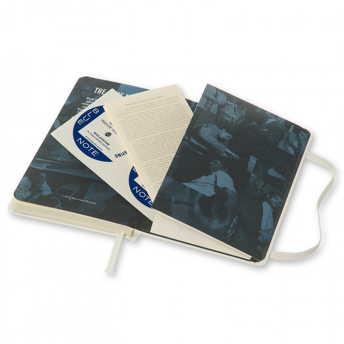 Notebook In Jazz pocket 9x14 White Plain Moleskine