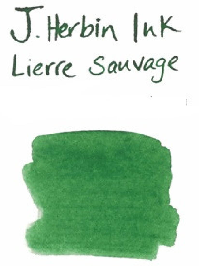 10ML FOUNTAIN PEN INK 11537 Lierre Sauvage  (Wild Ivy Green) J.HERBIN
