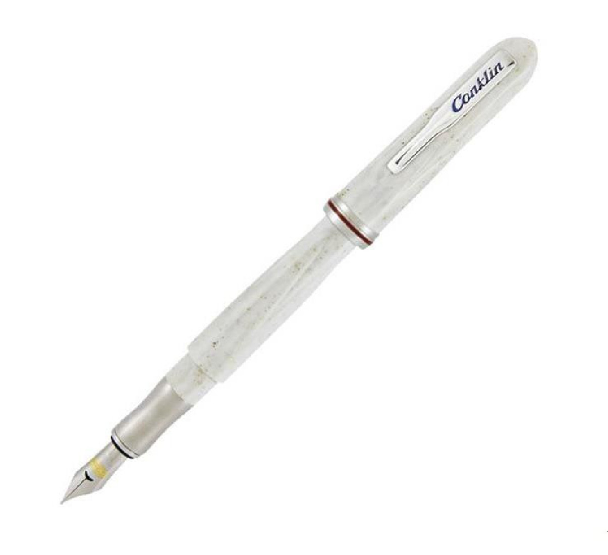 Conklin Empire stardust white fountain pen