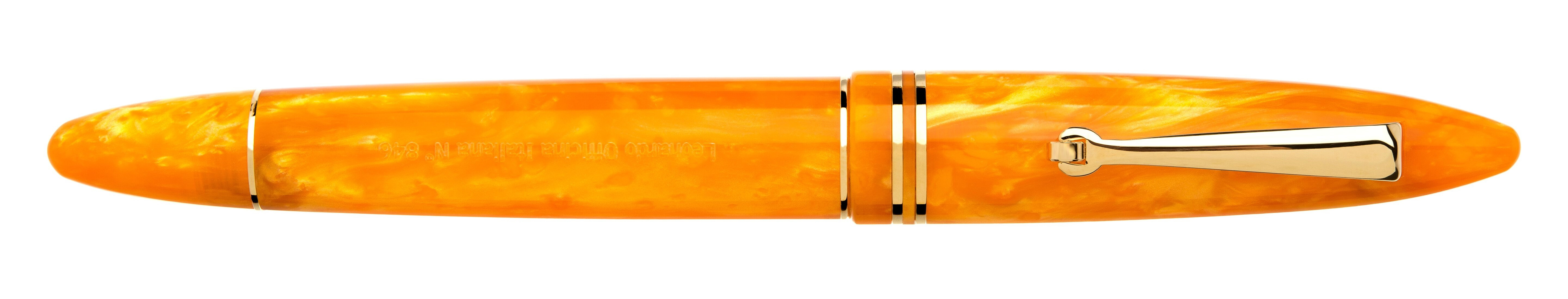 Leonardo Officina Italiana Furore Orange Gold GT Fountain pen