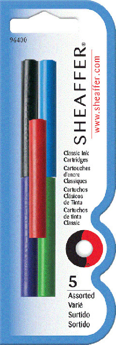 Sheaffer ink cartridges 96400 5pcs Assorted