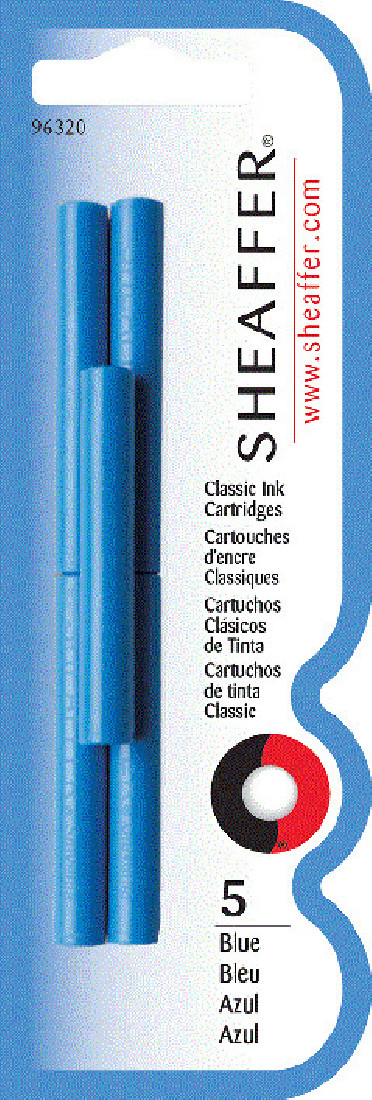 Sheaffer ink cartridges 96223 6pcs Blue
