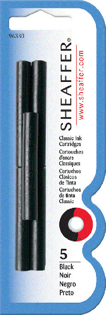 Sheaffer ink cartridges 96233 6pcs Black
