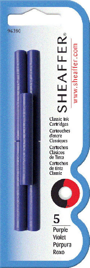 Sheaffer ink cartridges 96380 5pcs Violet
