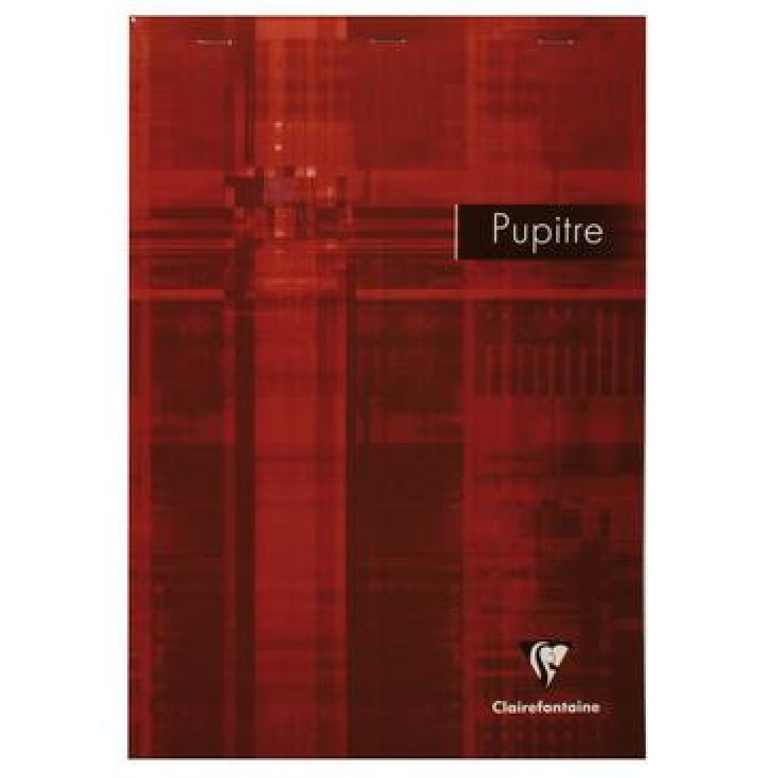Clairefontaine notepad Pupitre head stapled pad 21x29,7cm 80sh. Lined + margin red 61550