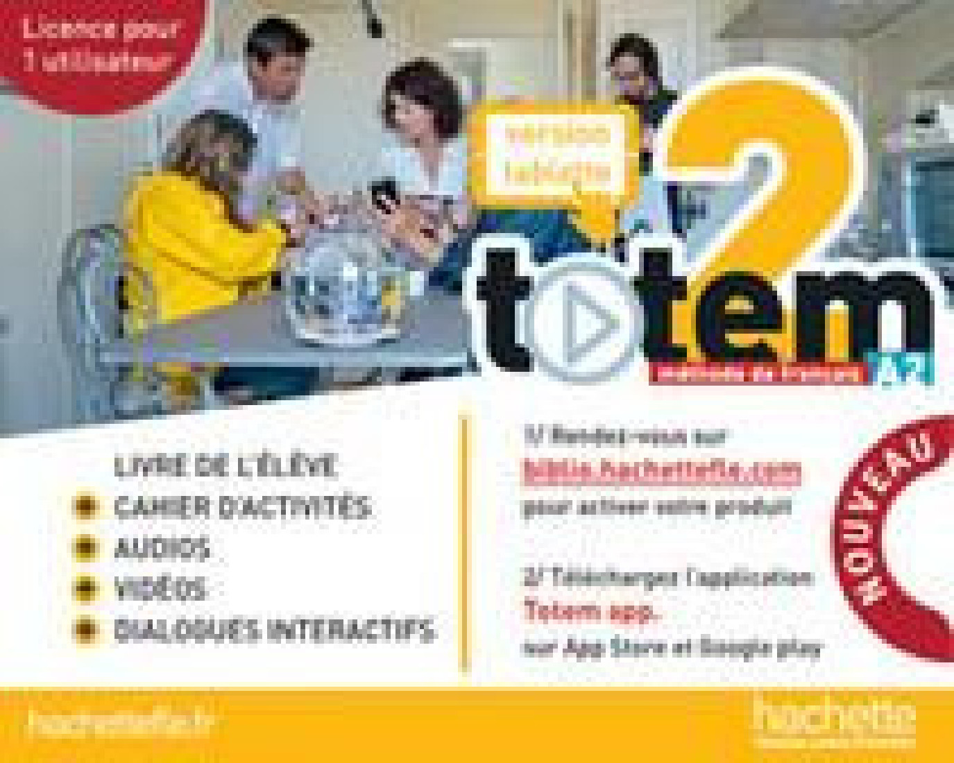 TOTEM 2 A2 APPLICATION POUR TABLETTE (CARTE DE TELECHARGEMENT)
