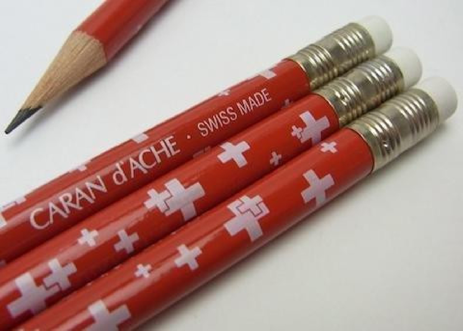 Swiss flag pencil HB red 0342.112 Caran dache