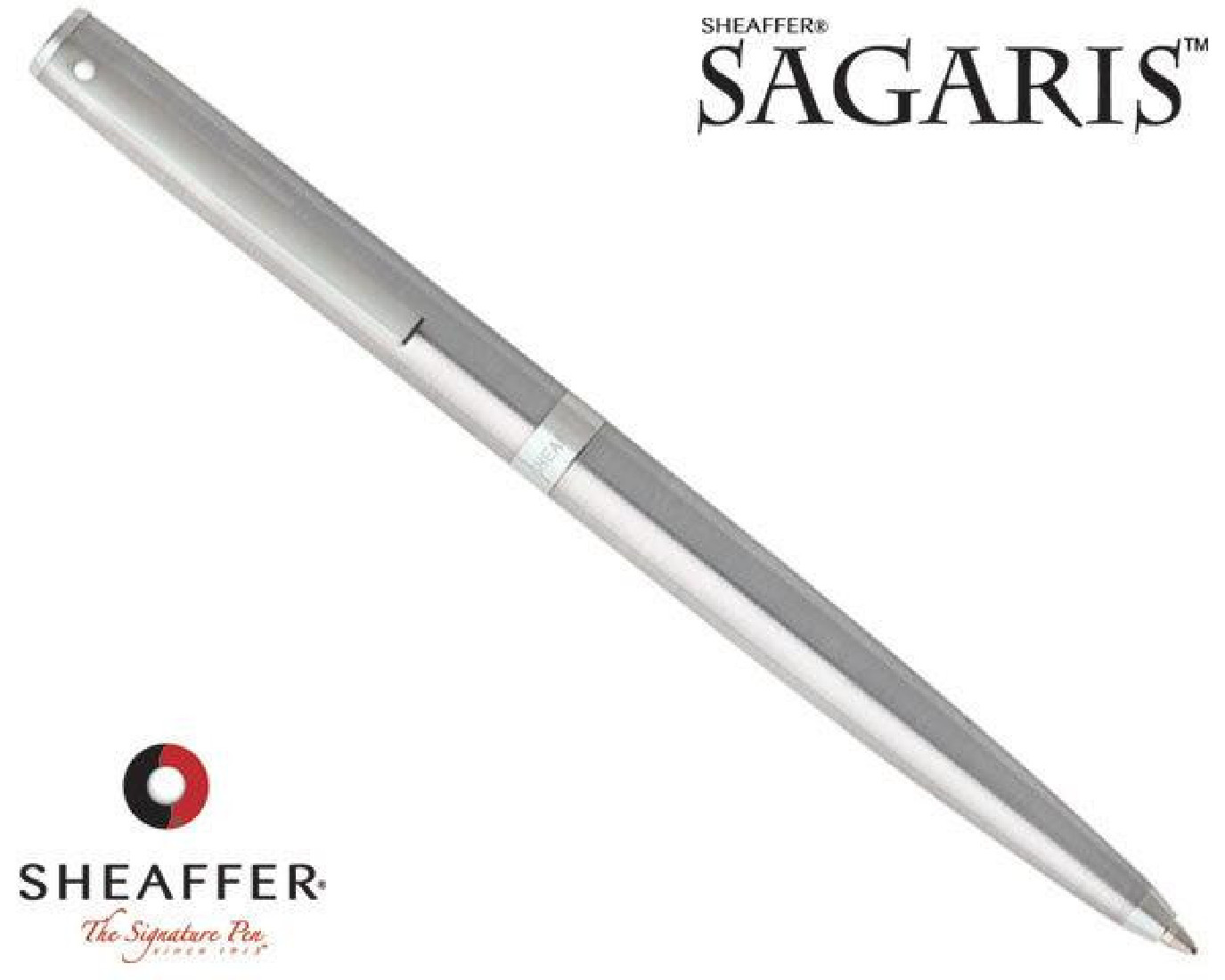 Sheaffer Sagaris brushed chrome CT Ball Pen 9472-2