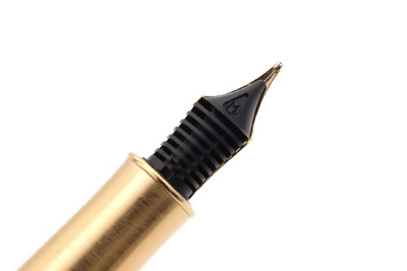 Parker Sonnet Fountain Pen - Black & Silver - Gold Trim - 18k Gold Nib