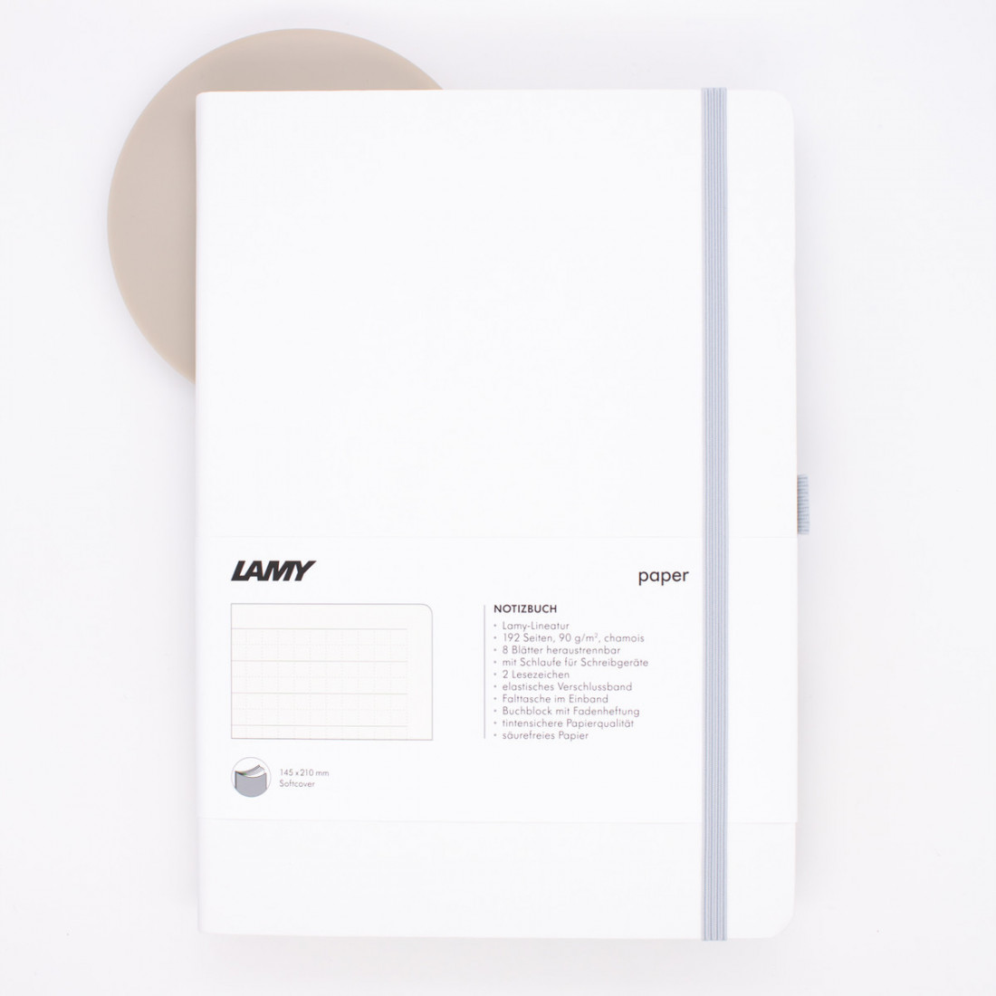 Lamy notebook soft cover white elastic A6 (14,4x10,2cm) 4034277