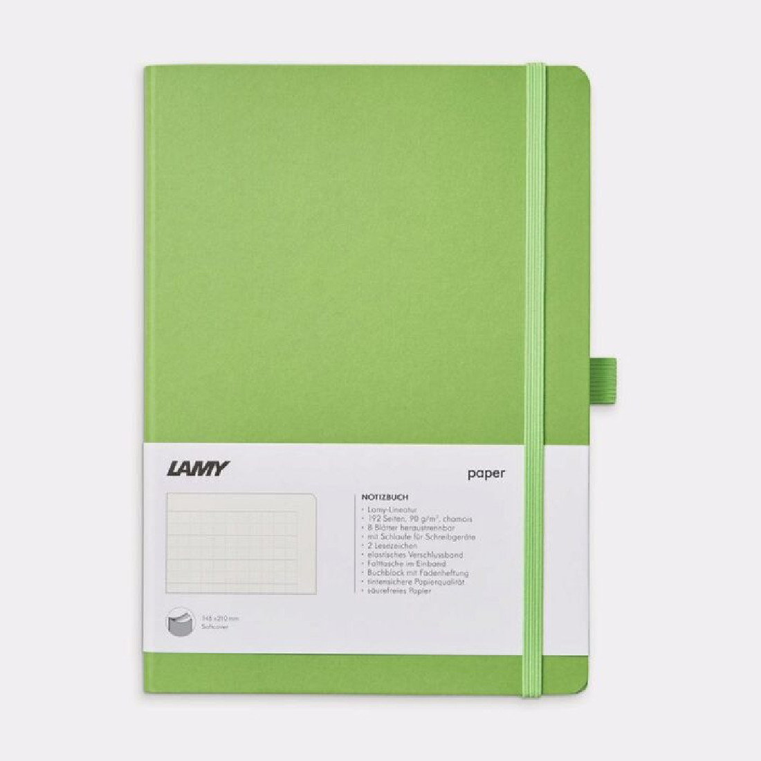 Lamy notebook soft cover green elastic A5 (14,5x21cm) 4034274