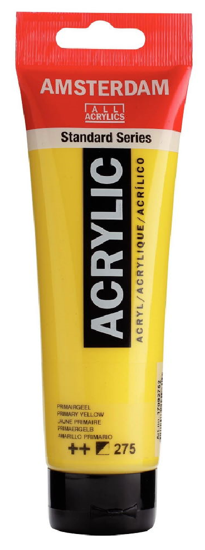 Acrylic Amsterdam 120ml. Primary Yellow Νo.275 Talens