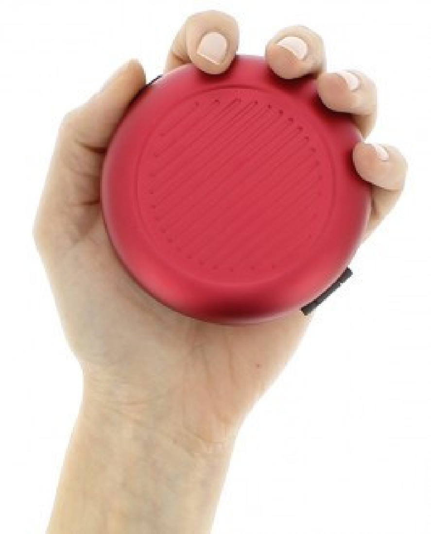 Ogon coin dispenser red aluminium wallet