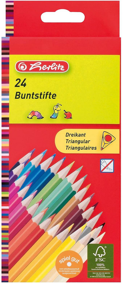 Herlitz coloured pencils 24pcs 10412039