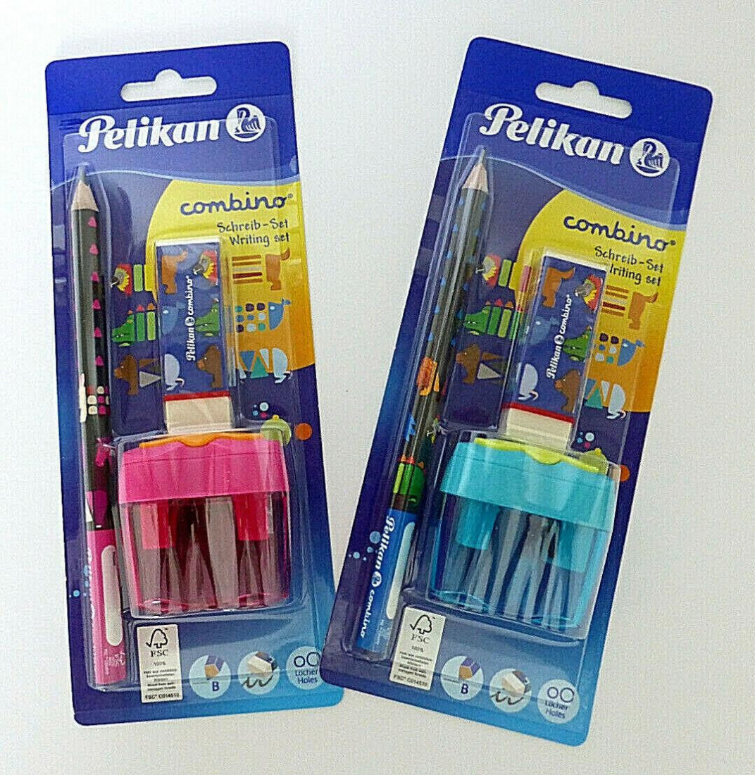 Pelikan Combino set sharpener+eraser+pencil 811217