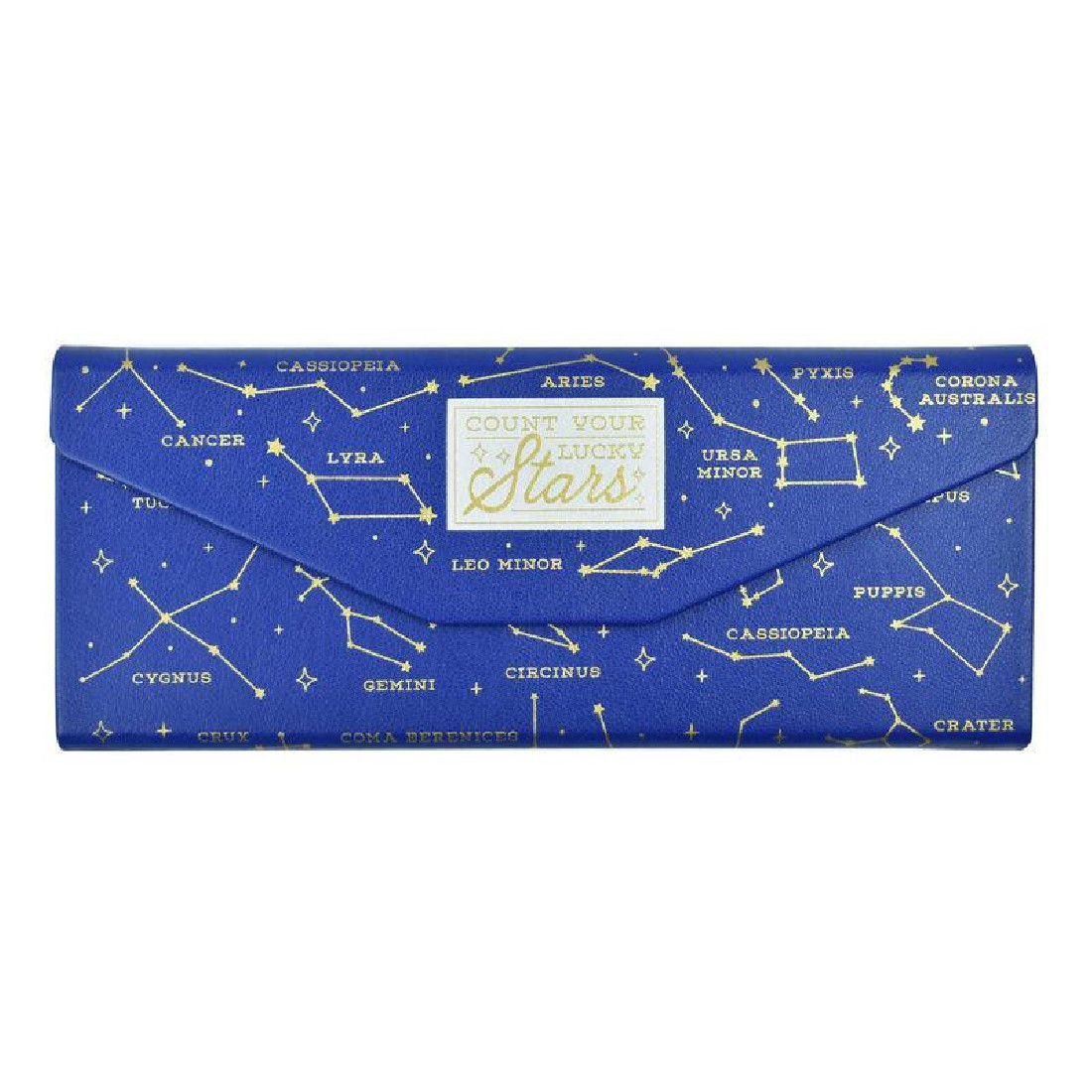 FOLDABLE GLASSES CASE  COUNT YOUR LUCKY STARS  LEGAMI