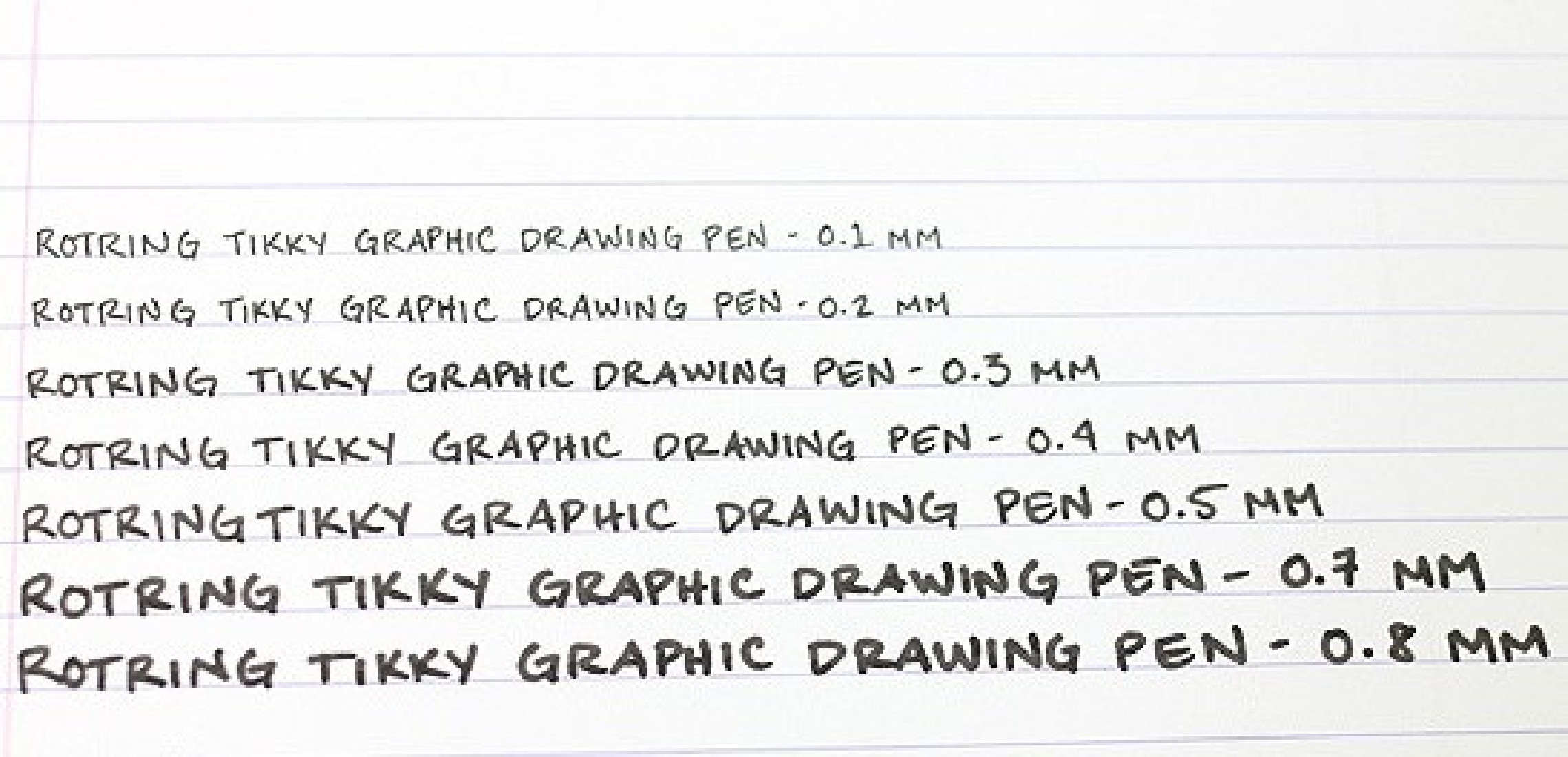 TIKKY GRAPHIC 0,1MM BLACK FINELINER ROTRING
