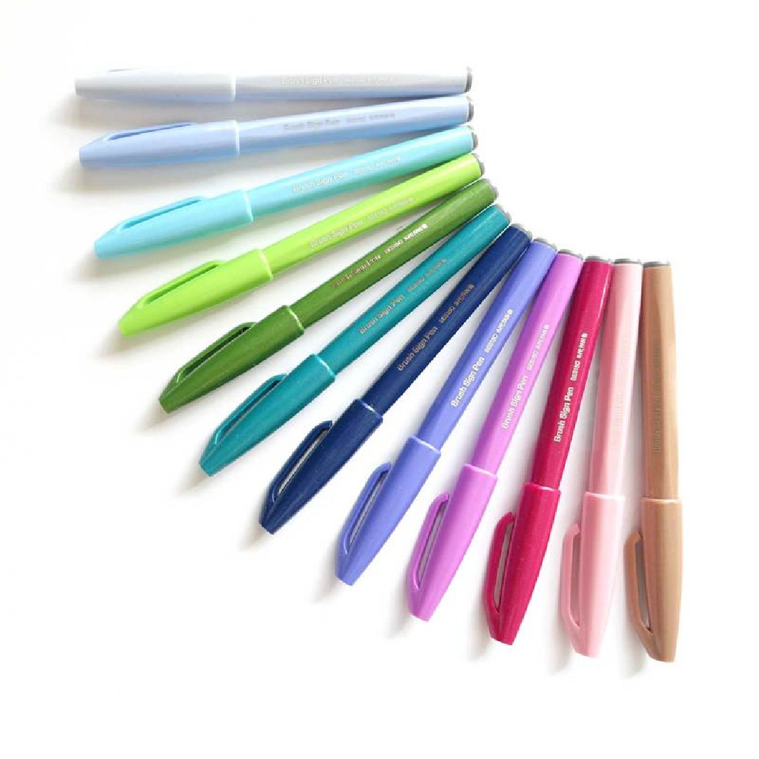 Pentel Fude Touch Brush Sign Pen - Turquoise  Green