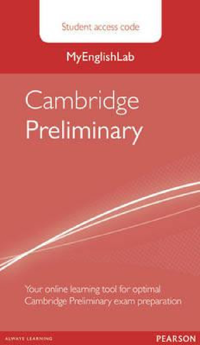 MY ENGLISH LAB : CAMBRIDGE PRELIMINARY STANDALONE STUDENT ACCESS CARD