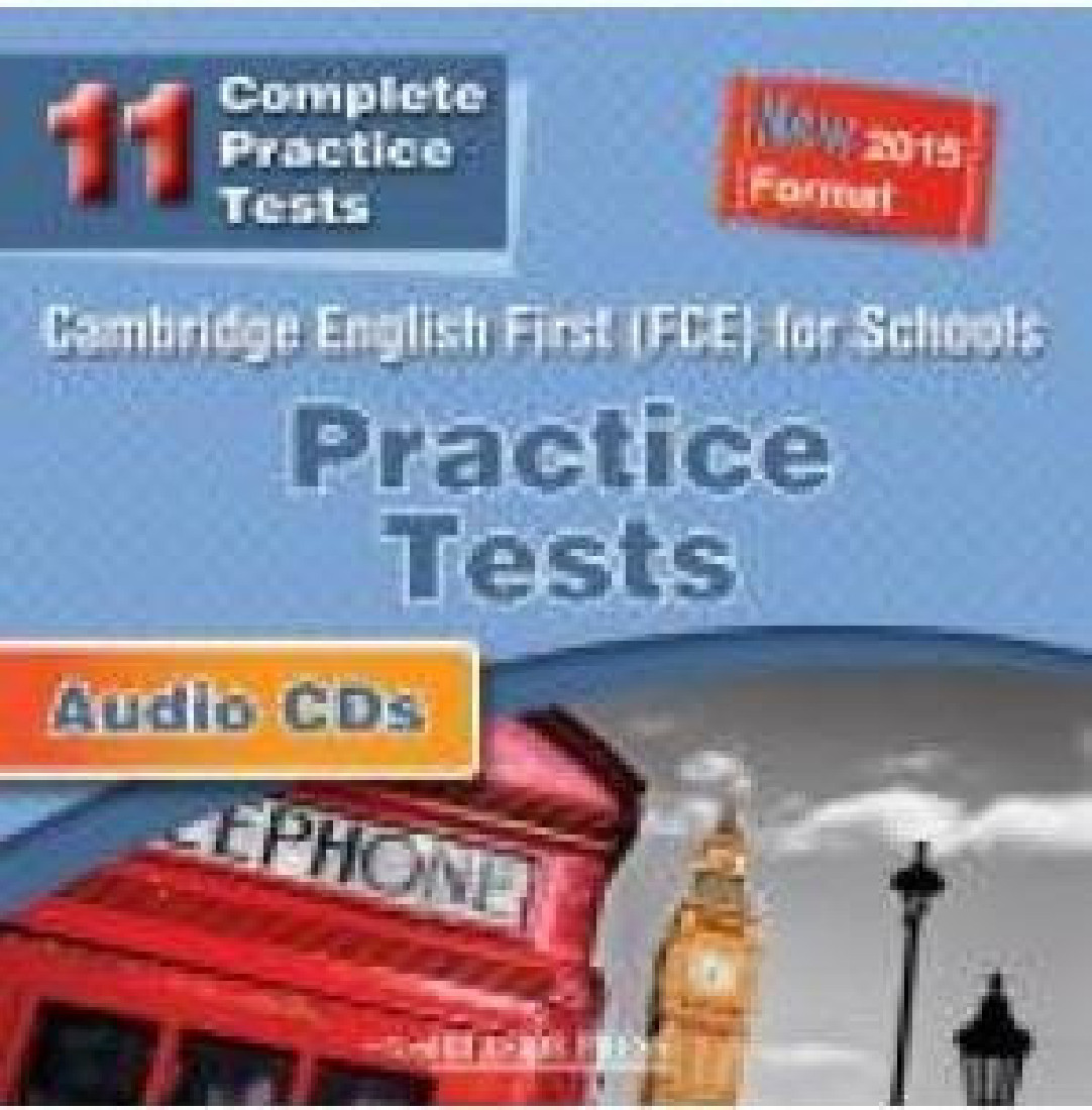 CAMBRIDGE ENGLISH FIRST FOR SCHOOLS PRACTICE TESTS CD CLASS (11 TESTS)NEW 2015 FORMAT