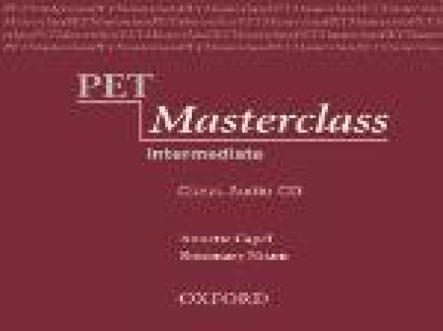 PET MASTERCLASS INTERMEDIATE CD CLASS