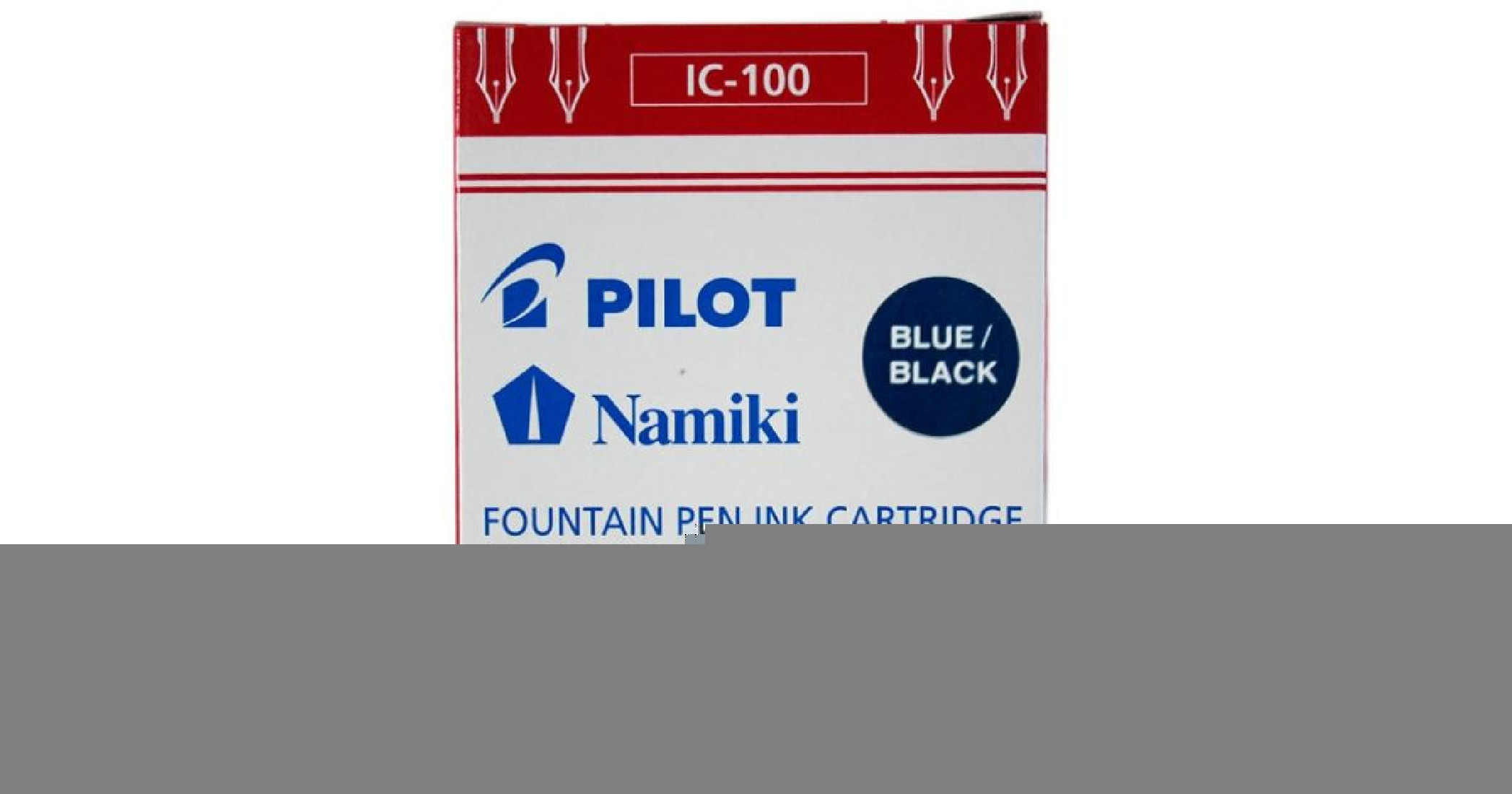 REFILLS FOUNTAIN PEN INK CARTRIDGE BLUE BLACK 12pcs IC-100 NAMIKI PILOT