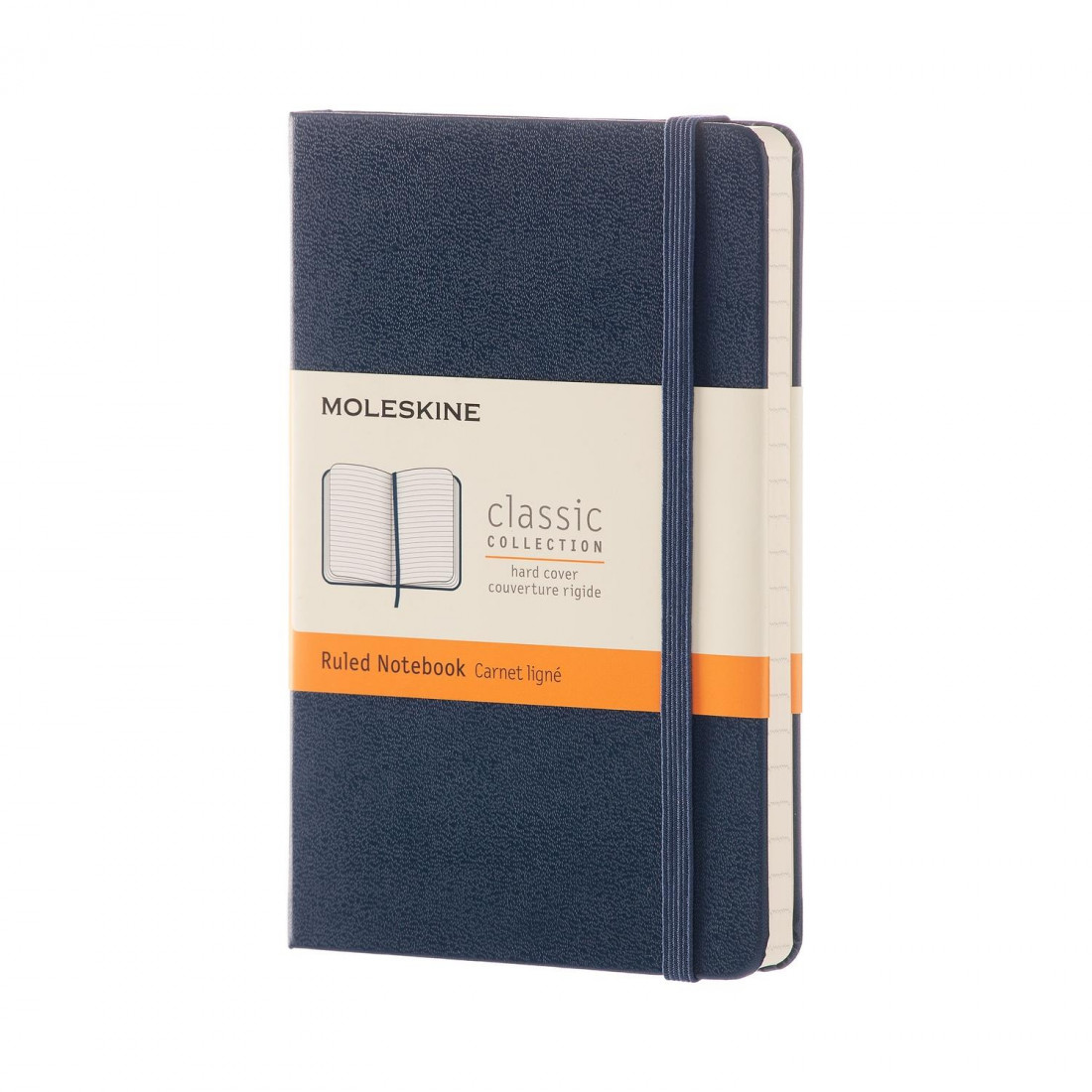 Notebook Pocket 9x14 Ruled Sapphire Blue Hard Cover, Moleskine