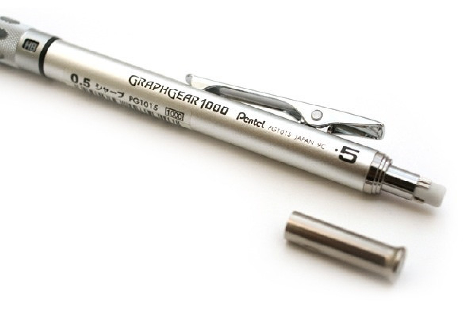 Pentel Graphgear 1000 Grey 0.5mm mechanical pencil PG1015