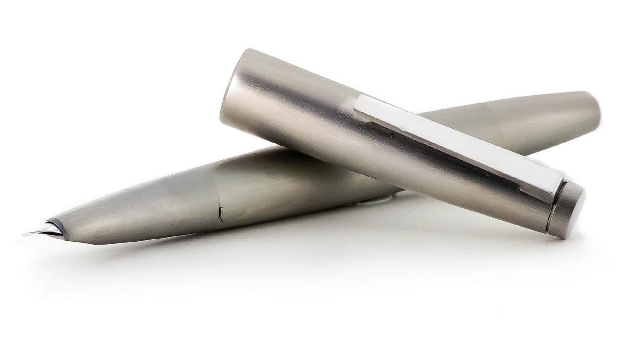 LAMY 2000 BRUSHED STAINLESS STEEL 14K FOUNTAIN PEN