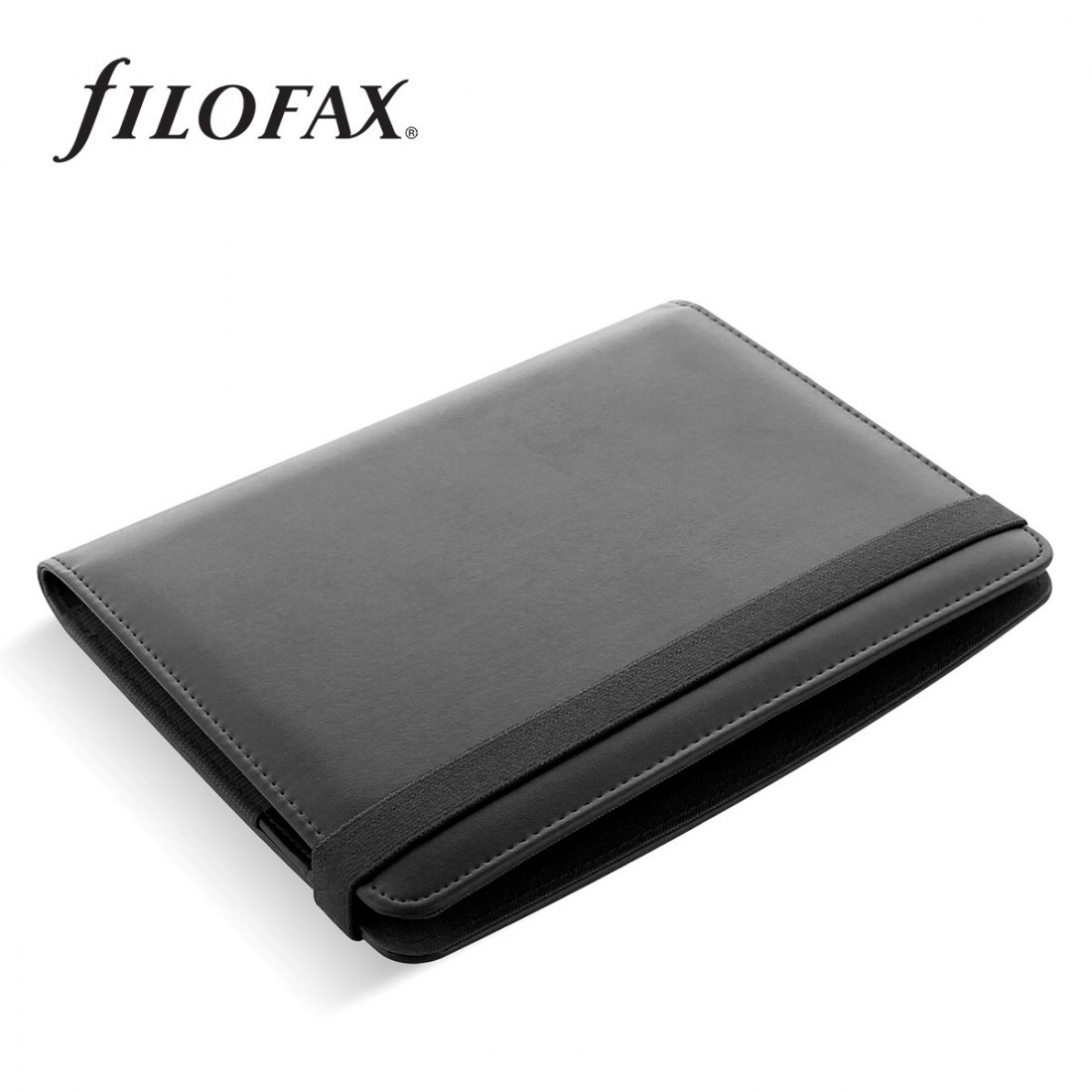 Filofax Tablet Case, Cover, large, Metropol Elastic closure, Black